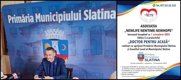 „Doctor pentru acasă”. Slatina aduce consultațiile medicale la ușa celor vulnerabili