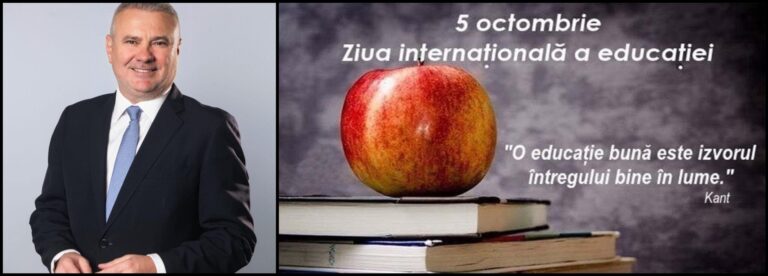 Deputatul Gigel Știrbu, de Ziua Educației:„Adevărata bogăție a unei națiuni stă în mințile și sufletele cultivate prin învățătură”