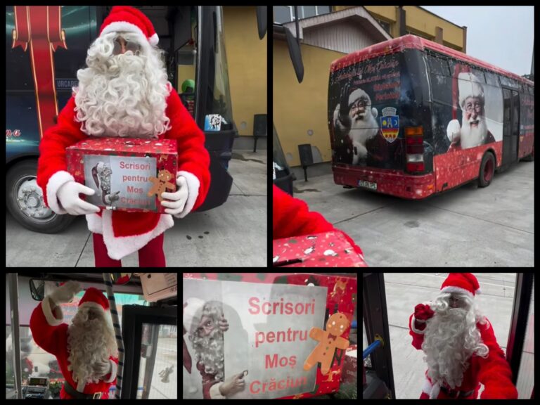 Poșta lui Moș Crăciun, deschisă în autobuzele Loctrans Slatina